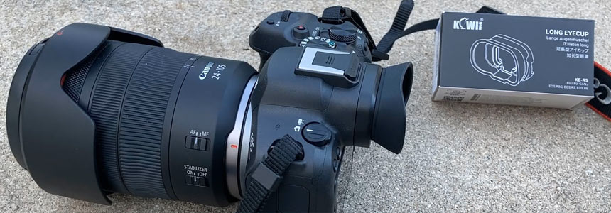 Canon R6 Mark II: How to Replace the Default Viewfinder Eyecup or Eyepiece